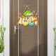 thumbnail image 4 of Decoración de madera para Pascua | Adorno de pared de papel multicolor para Pascua | Decoración ligera de temporada de 32 x 30 cm | Uso en interiores y exteriores | Adorno festivo | Regalo para, 4 of 6