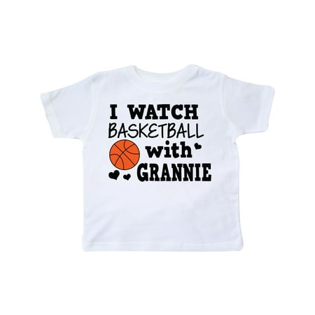

Inktastic I Watch Basketball with Grannie Gift Toddler Boy Girl T-Shirt