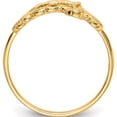 thumbnail image 2 of 10K Yellow Gold Diamond-Cut Crucifix Ring (Size 7) Made In United States 10c2113, 2 of 5