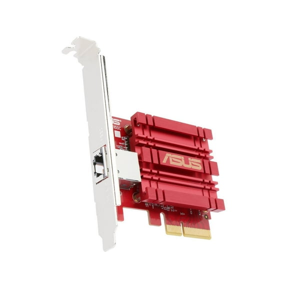 ASUS XG-C100C 10GBase-T PCIe Network Adapter with Backward Compatibility of 5/2.5/1G and 100 Mbps PCI-Express