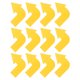 thumbnail image 1 of Marcador de Puntos de Flecha Uxcell, Colorido Antideslizante 10x10" & 12 Pcs & Amarillo - Para Entrenamiento y Ejercicios, 1 of 6