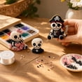 thumbnail image 6 of 4 Pack 3D Beaded Skeleton DIY Kit, Halloween Beading Craft Set with Step-by-Step Instructions, Spooky Skeleton Making Kit for Adults Kids, Tiered Tray Decor Halloween Party Home Holiday Gifts, 6 of 9