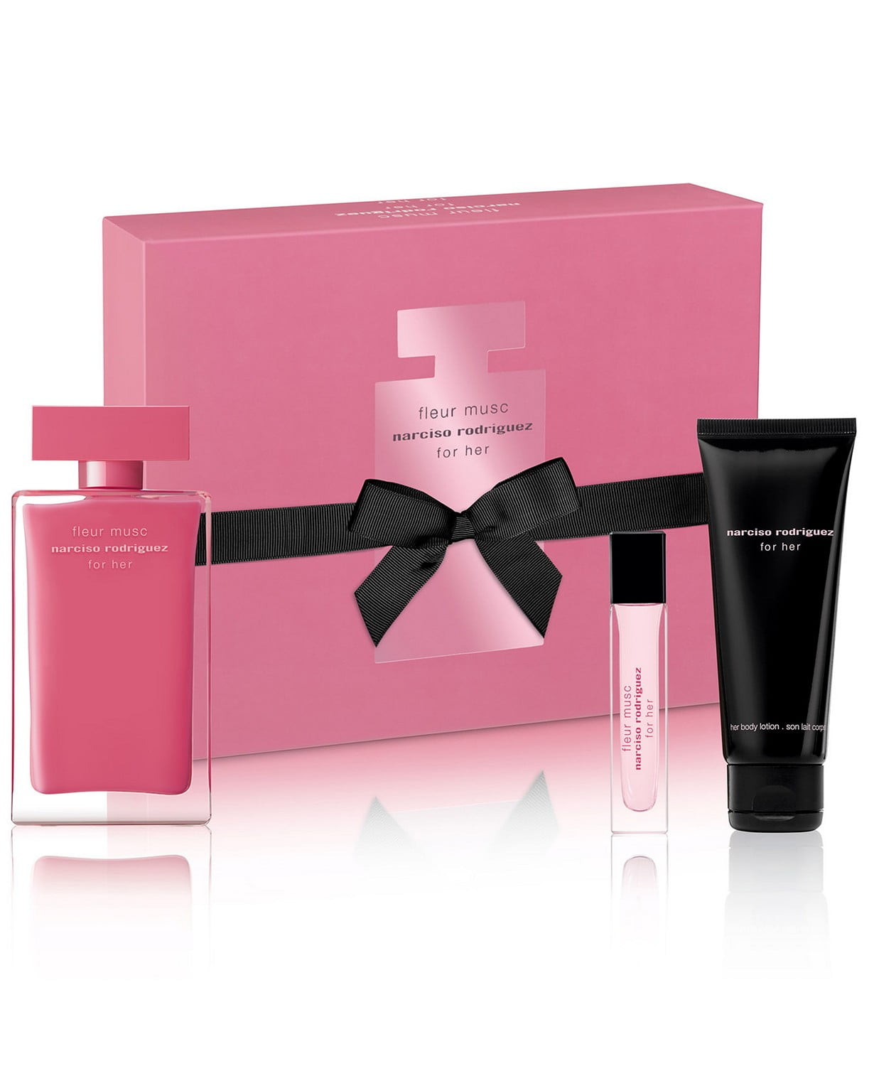 Kommuner Creek mandat Narciso Rodriguez Women's Fleur Musc For Her 3-Piece Eau de Parfum Gift Set  - Walmart.com