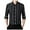 Black, variant on XDZJLR Mens Shirts Fashion Casual Simplicity Korean Slim Striped Lapel Long Sleeve Shirts for Men