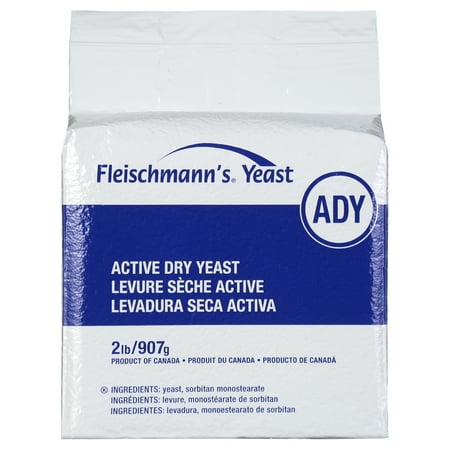 Fleischmann's Active Dry Yeast Vacuum Pack 2 lb / 907 g Highly Stable