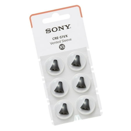 Sony - OTC Hearing Aid Vented Sleeve for CRE-C10 - Black