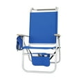thumbnail image 5 of 17 Inches High Seat Big Tycoon Aluminum Tall Beach Chair with Canopy for Adults, 4 Reclining Positions, Drink Holder, Storage Pouch, 5 of 9