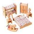 thumbnail image 2 of Juego de muebles de casa de muñecas de madera para manualidades, pasatiempos, adornos, juegos de rol, escenas de la vida Habitación Infantil, 2 of 9