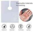 thumbnail image 7 of Cheers.US 50Pcs Transparent Disposable Salon Cape Waterproof Hair Dye Cutting Coloring Apron Shawl Barber Shampoo Cape, 7 of 7