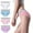 Multicolor #4, variant on XWSHYW Underwear for Women Plus Size 4 Pack Fashion Solid Color High Waist Ladies Panties Leisure Stretch Full Coverage Cotton Underwear
