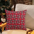 thumbnail image 1 of Funda para cojín lumbar de copo de nieve de Navidad | Funda de almohada de poliéster | Acento decorativo de sofá | Diseño multicolor | 45x45cm | Tela suave, transpirable y gruesa | 1 Pack, 1 of 6