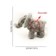 thumbnail image 2 of Pet Plush Toy Dog Chew Toy Puppy Molar Toy Cute Elephant Shape Pet Dog Interactive Squeaky Toy, 2 of 4
