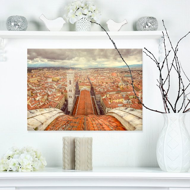 Florence View from Duomo Cathedral - Cityscape Canvas Print