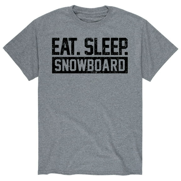 Instant Message - Eat Sleep Snowboard - Men's Short Sleeve Graphic T-Shirt