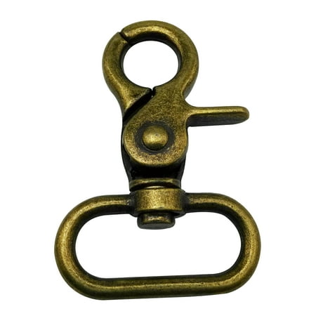 

Fenggtonqii Bronze 1.25 Inner Diameter Oval Ring Pliers Buckle Lobster Clasps Swivel Snap Hooks Pack of 6