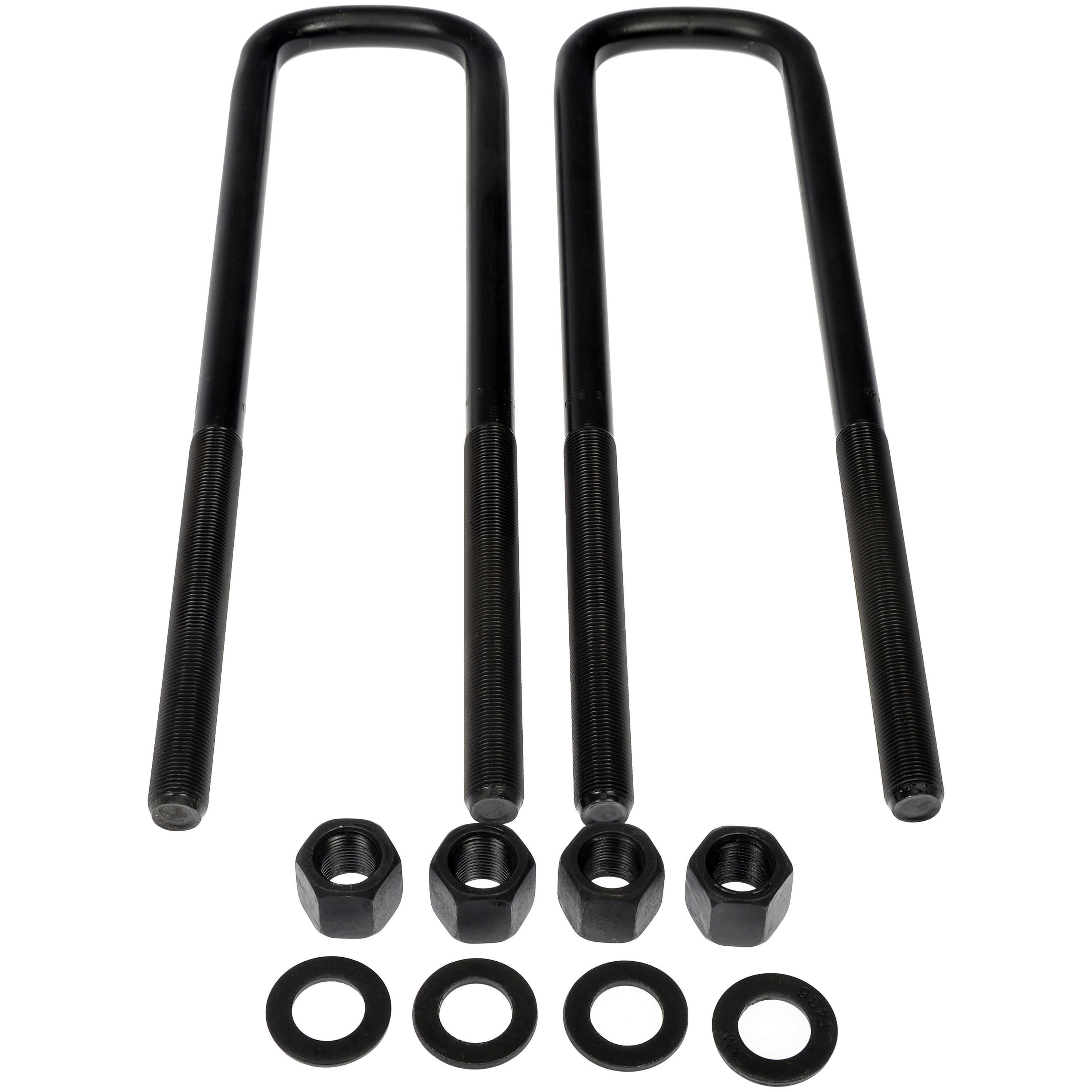 Dorman 929-784 Rear Leaf Spring Axle U-Bolt Kit for Specific Dodge / Ram Models, Semi-Gloss Black