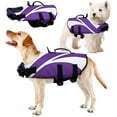 thumbnail image 1 of Dog Life Jacket Vest, Ripstop Pets Floatation Lifesaver Puppy Reflective Safety Swimsuit Preserver, Adjustable Life Coat with Rescue Handle for Small Medium Large Dogs Swimming Surfing Boating, 1 of 7