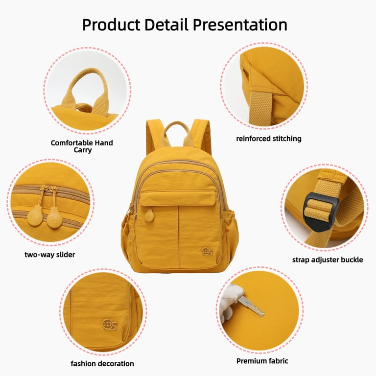 Mini Backpack for Women, Lightweight Nylon Small Backpack  display picture 3