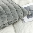 thumbnail image 3 of Home Soft Things Super Soft Decorative Pillow Covers, Set of 2, Silver Grey, 14" x 26", 3 of 7