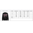 thumbnail image 4 of Arvbitana Women Full Zip Rhinestone Hoodies Long Sleeve Sweatshirts Heart Wings Print Relaxed Fit Drawstring Pullover Fashion Warm Cardigan Casual Hooded Coat, 4 of 9