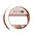 thumbnail image 2 of Impressions Vanity GlowMe Ring Light Portable Makeup Mirror with 4 LED Selfie Light Levels (Rose Gold), 2 of 9
