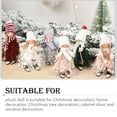 thumbnail image 4 of Moyic Colgante colgante de tela de punto Mini pequeña muñeca de Navidad de encantadora con cordón adornos de árbol de Navidad amigables con Kits de decoración para fiestas Muchacha rosada Moyic HA069666-02, 4 of 6