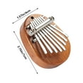 thumbnail image 3 of 1Pcs Kalimba - 8 Key Mini Thumb Piano with Wood Bodys, Stainless Steel Keys, Portable Musical Instruments, Gift for Beginners, Stress Relief, Travel & Home Use, 3 of 6