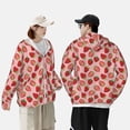 thumbnail image 6 of Kdxio Strawberries Print Women Men Sun Protection UPF 50+ Jackets Zip Up Long Sleeve Hoodie Hiking Lightweight with Pockets, 6 of 8