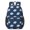 Football Outline Darkblue Pattern, variant on Football Outline Darkblue Pattern 17" Waterproof Oxford School Backpacks for Teens, S-Shape Padded Straps, for School, Travel, Hiking, Camping