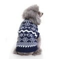 thumbnail image 5 of YUEHAO Christmas Sweaters for Dogs,  Pet Supplies Pet Dog Two Feet Clothes Christmas Snowflake Pattern Pet Sweater Blue, 5 of 9