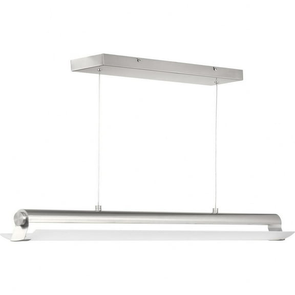 Progress Lighting, Concourse Collection, 1-Light Linear Pendant, Brushed Nickel, LED, Minimalist Design