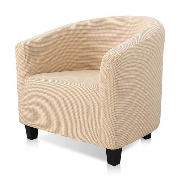 Tub Chair Covers – Stretch Club Chair Slipcover, Removable Furniture Protector for Living Room, High Elastic Couch Covers for Single Chair