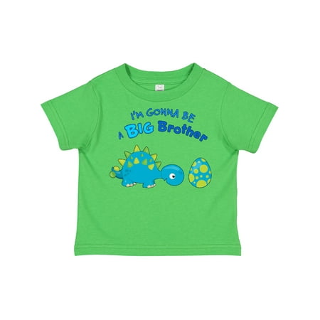 

Inktastic Happy Dinosaur Future Big Brother Gift Toddler Boy Girl T-Shirt