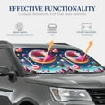 thumbnail image 5 of Yiaed Starry Sky Colorful Donut Print Car Front Windshield Sun Shade,Foldable Anti-UV Car Sunshade for Front Window for Most Vehicles-Large, 5 of 5
