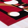 thumbnail image 5 of Allstar Red Area Rug. Contemporary. Abstract. Traditional. Formal. Shapes. Spirals. Circles (7' 7" x 10' 6"), 5 of 7