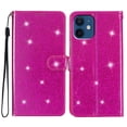 thumbnail image 1 of Compatible avec iPhone 12 Étui Portefeuille Pailleté Étincelant avec Poche pour Cartes et Rabat, 1 of 5
