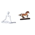 thumbnail image 1 of Figura de escritorio,Escultura abstracta de pensador para decoración de oficina y hogar.,Figura de caballo,Escultura de caballo en miniatura coleccionable,Estatua de animal de adorno de, 1 of 8