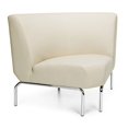 thumbnail image 3 of OFM 3090-PU606 Triumph Series Armless 90 Degree Lounge Chair With Polyurethane Seat & Chrome Feet, Black, 3 of 3