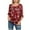 Red, variant on Wangmeiwg Womens Casual Floral printed O-Neck Loose 3/4 Sleeve Chiffon Blouse Tops Swim Tops