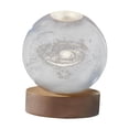 thumbnail image 4 of Luz nocturna con bola de cristal, farol de escritorio, soporte, adorno de luz, luz de mesa para pasillo, regalos de cumpleaños, dormitorio, niños, 4 of 9
