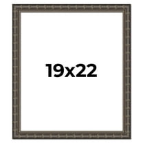 19x22 Frame Black Bamboo Solid Wood Picture Frame Width 1.5 Inches | Interior Frame Depth 0.5