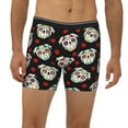 thumbnail image 2 of Cauagu PUG Print Men's Boxer Briefs, Funny & Cute Underwear Elastic Waistband Briefs Ideal Gift for Men,1-Pack, 2 of 7