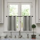 thumbnail image 1 of Cortinas opacas de 24 pulgadas para oscurecer la habitación, cocina, baño, cortas, gris pálido, tejido triple, pequeñas cortinas de café, juego de tratamiento de media ventana, 2 paneles con ojales, 1 of 6