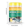 thumbnail image 3 of Car Interior Wet Wipes Set, All-Purpose Cleaning, Decontamination Degreasing, Interior Brightening, Portable, Safe for Leather Plastic Fabric, 40 Tablets, Efficient Cleaning, 3 of 9