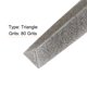 thumbnail image 5 of Diamante Revestido Lima 12 Pulgadas 80 Granos Triángulo Limas Herramientas con Plástico Mango para Metal Vidrio Madera Piedra Esmerilado Pulido Grabado, 5 of 7