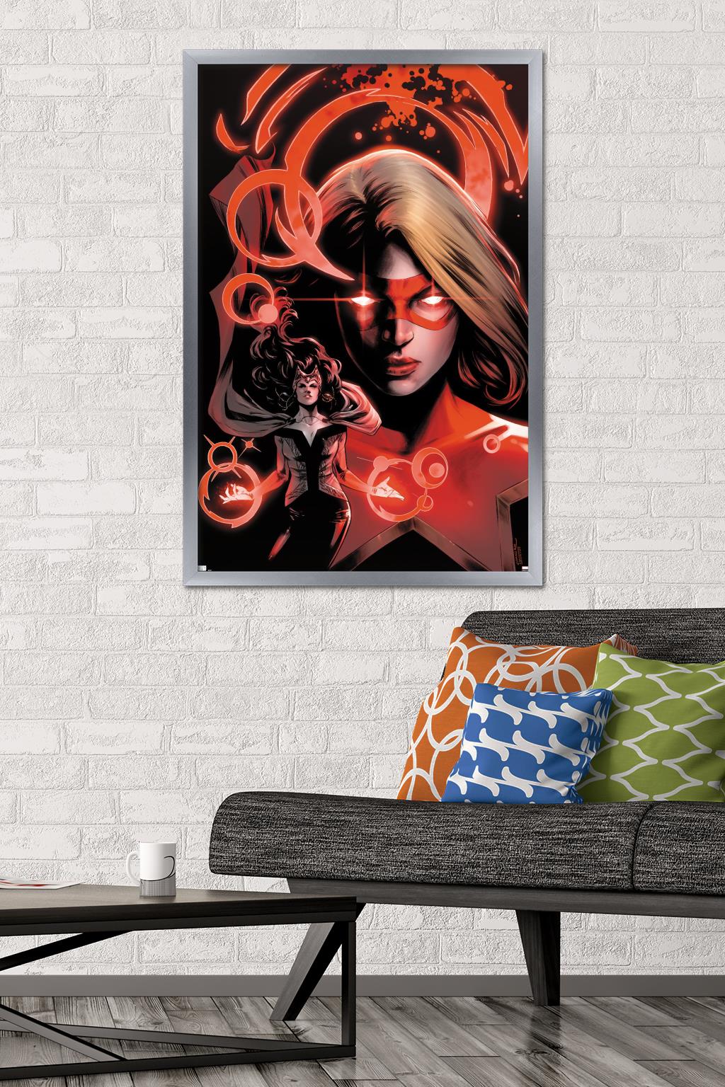 Marvel Comics - Scarlet Witch - Star #2 Wall Poster, 22.375" x 34", Framed