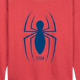 thumbnail image 2 of Marvel - Spider-Man Blue Spider Logo - Women's French Terry Long Sleeve Pullover, 2 of 4