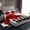 Red Silver, variant on Castle Fairy Romantic Rose Twin Sheet Sets for Boys Girls,Black Red Bedding