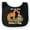 Black and White, variant on Inktastic It's Our 1st Father's Day Brontosaurus Family Boys or Girls Baby Bib