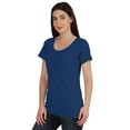 thumbnail image 3 of Inkmeso Inkmeso Womens Scoop-Neck T-shirt Short Sleeve Summer Basic Tee, 3 of 7